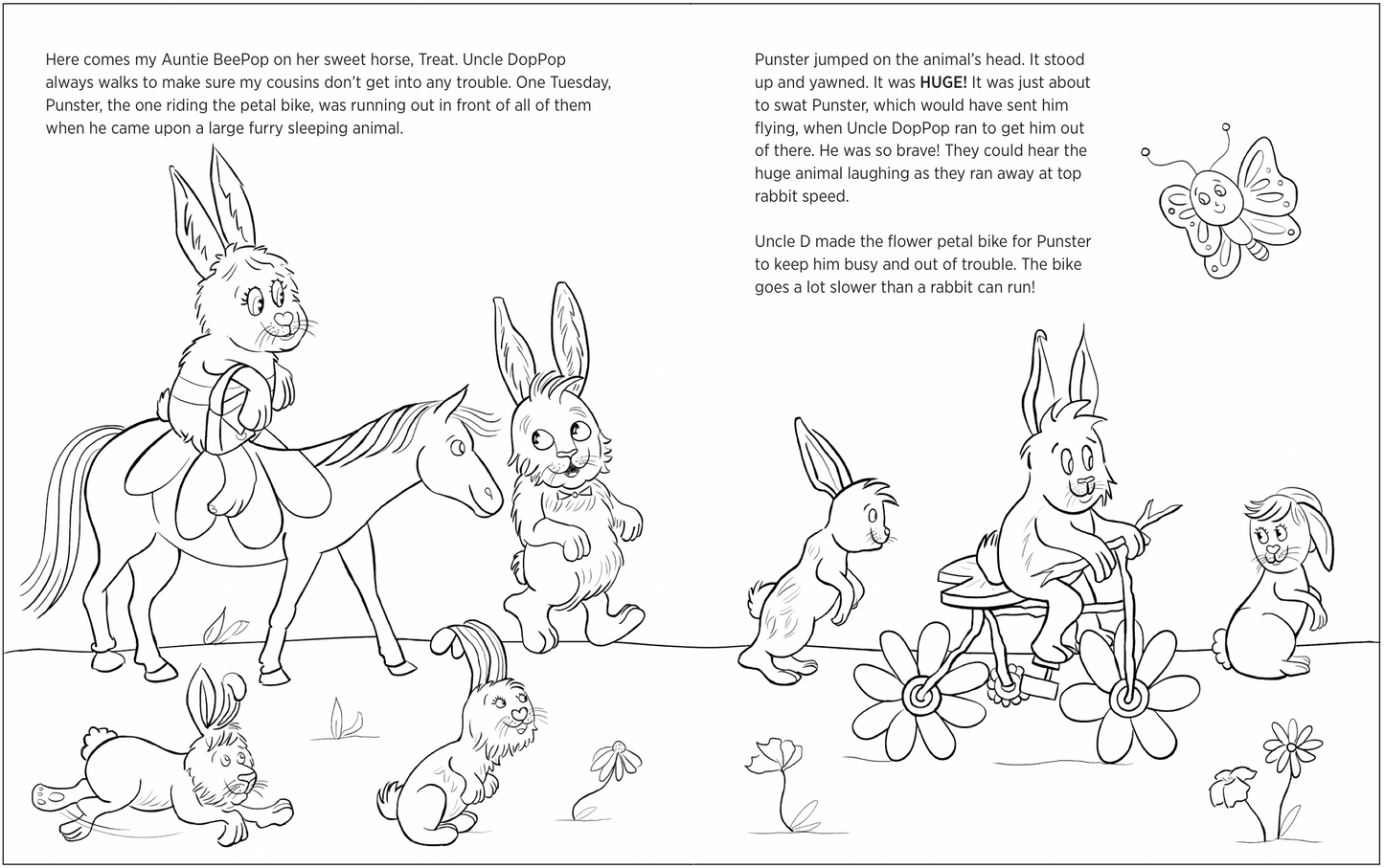 We Are What We Eat Day rabbit coloring book